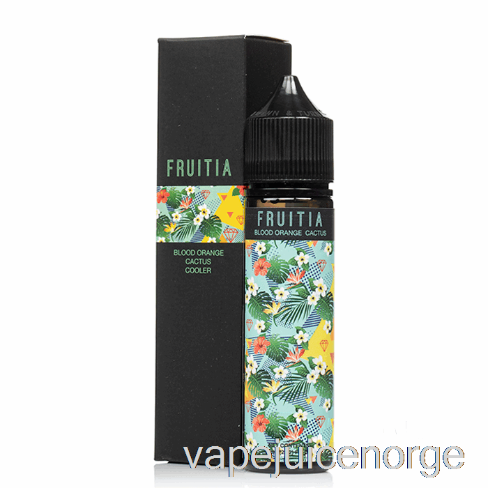 Vape Med Nikotin Blodappelsin Kaktuskjøler - Fruitia - 60ml 6mg